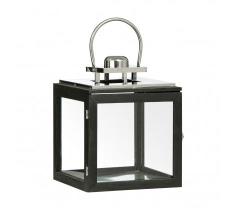 Regents Park Small Black Lantern - Square - Modern Home Interiors