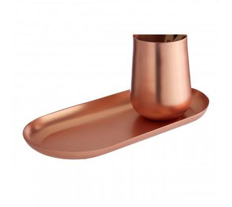 Madison Shine Copper Finish Tray - Modern Home Interiors