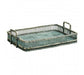 Rustic Style Rectangular Tray - Green - Modern Home Interiors