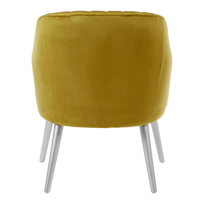 Luxor Mustard Fabric Armchair - Modern Home Interiors