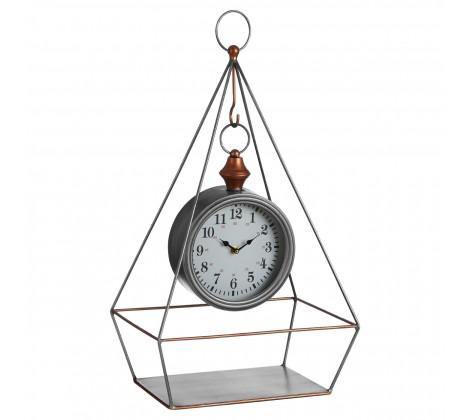 Hayden Antique Silver Finish Table Clock - Modern Home Interiors