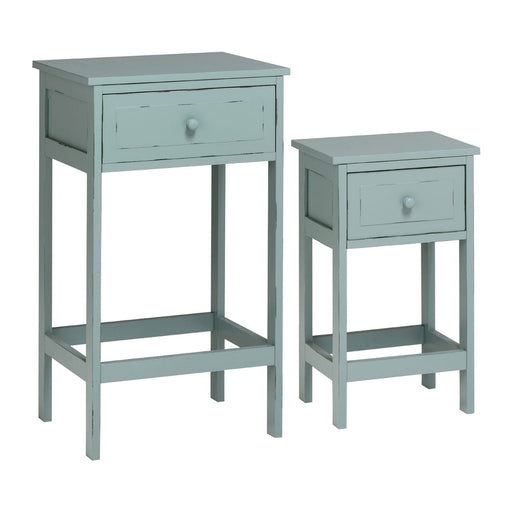 Chatelet Blue and Grey Tables - Set of 2 - Modern Home Interiors