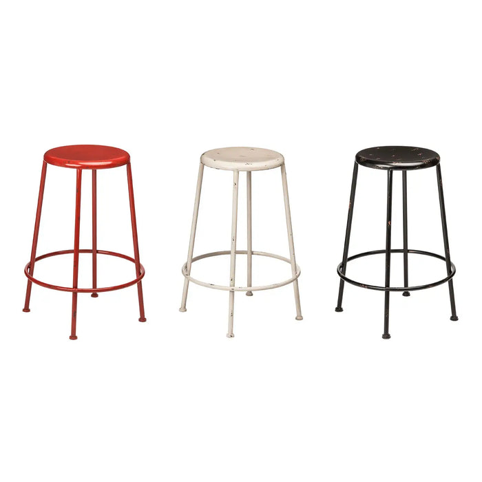 Industrial Style Black Metal Bar Stool