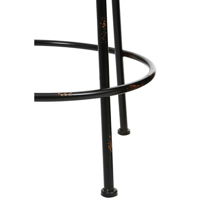 Industrial Style Black Metal Bar Stool