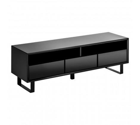 Moritz High Gloss Media TV Cabinet - White/Black - Modern Home Interiors