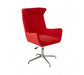 Colony Modern Accent Swivel Armchair Chair - Red Fabric - Modern Home Interiors