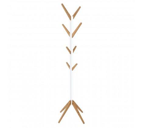 Bamboo Coat Stand - White - Modern Home Interiors