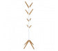 Bamboo Coat Stand - White - Modern Home Interiors