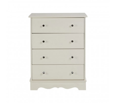 Emily Kids Ivory 4 Drawer Chest - Modern Home Interiors