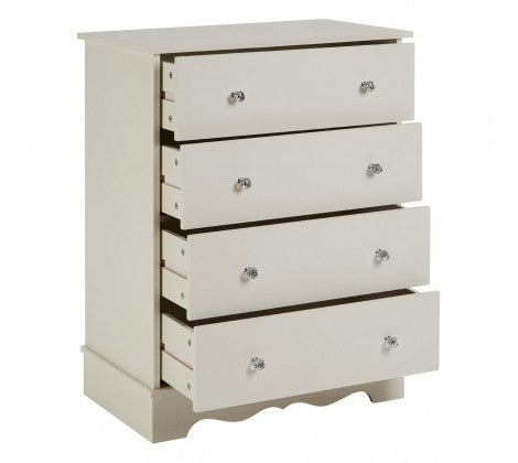 Emily Kids Ivory 4 Drawer Chest - Modern Home Interiors