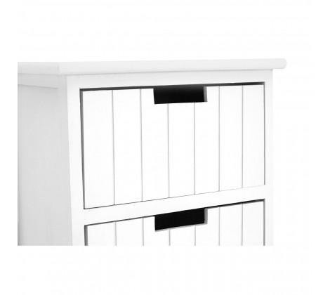 New England White 3 Drawer Chest - Modern Home Interiors