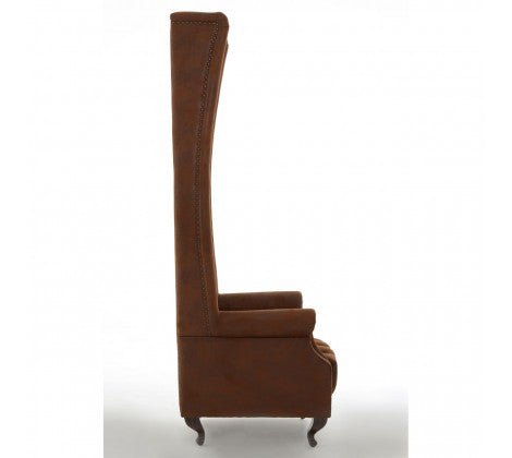 Regents Park Tall Porter Grande Armchair - Brown - Modern Home Interiors