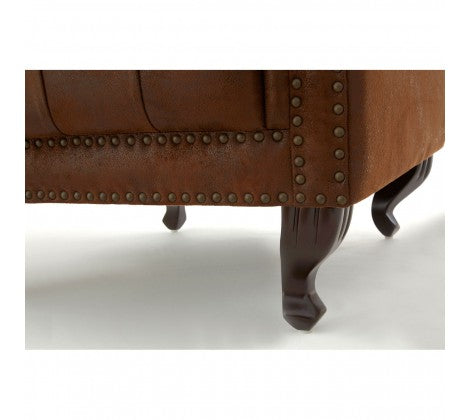 Regents Park Tall Porter Grande Armchair - Brown - Modern Home Interiors