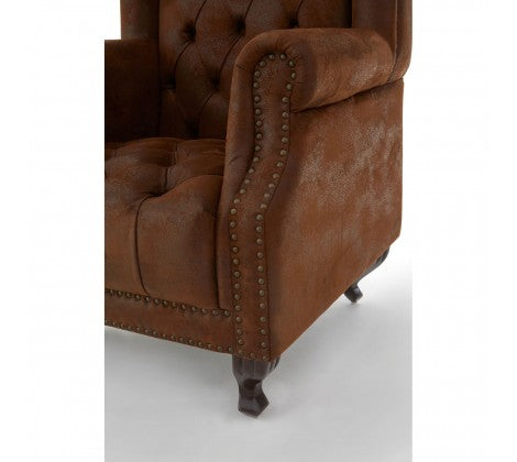 Regents Park Tall Porter Grande Armchair - Brown - Modern Home Interiors