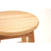 Natural Hevea Wood Rubberwood Tall Bar Stool - Modern Home Interiors