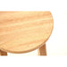 Natural Hevea Wood Rubberwood Tall Bar Stool - Modern Home Interiors