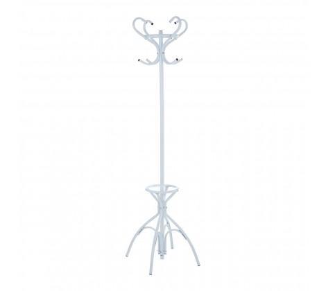 White Powder Coated Metal Coat Stand - Modern Home Interiors