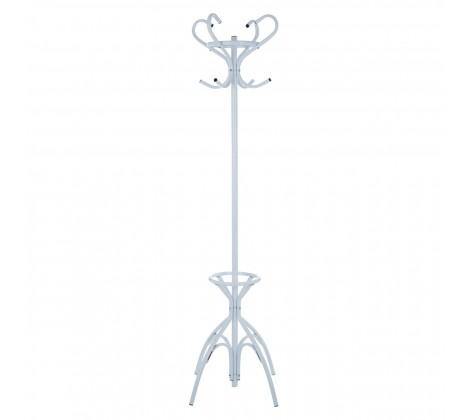 White Powder Coated Metal Coat Stand - Modern Home Interiors