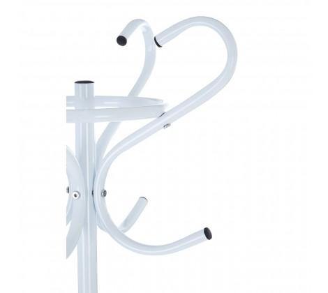 White Powder Coated Metal Coat Stand - Modern Home Interiors