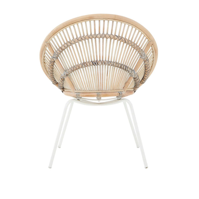 Rattan Garden Patio Round Dining Lounge Chair