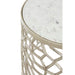 Templar Nickel/ Marble Side Tables - Modern Home Interiors