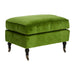 Plush Velvet Footstool - Green - Modern Home Interiors