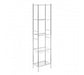 5 Tier Chrome Shelf Unit With Basket - Modern Home Interiors