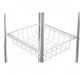 5 Tier Chrome Shelf Unit With Basket - Modern Home Interiors