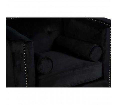 Felisa Black Velvet Chair - Modern Home Interiors