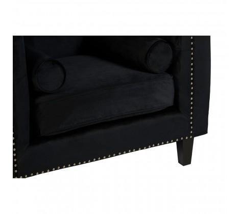 Felisa Black Velvet Chair - Modern Home Interiors