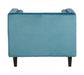 Felisa Blue Velvet Chair - Modern Home Interiors