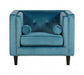 Felisa Blue Velvet Chair - Modern Home Interiors