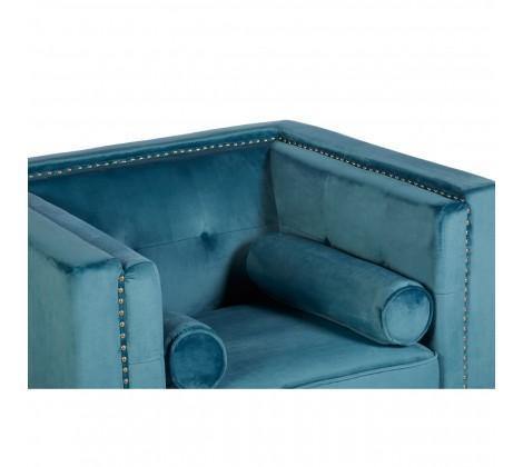 Felisa Blue Velvet Chair - Modern Home Interiors