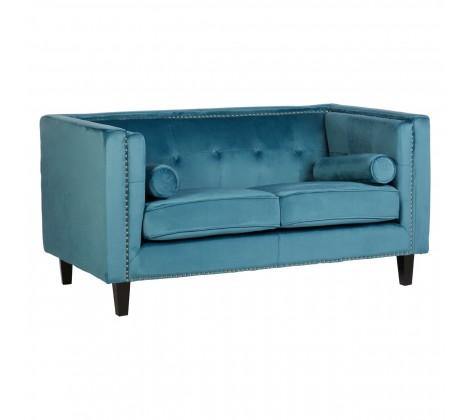 Felisa 2 Seat Blue Velvet Sofa - Modern Home Interiors