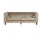 Felisa 3 Seat Mink Velvet Sofa - Modern Home Interiors