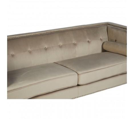 Felisa 3 Seat Mink Velvet Sofa - Modern Home Interiors