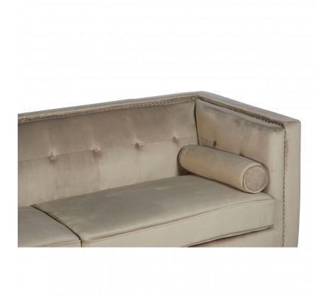 Felisa 3 Seat Mink Velvet Sofa - Modern Home Interiors