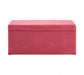 Mia Kids Ottoman Velvet Pink Storage Box - Modern Home Interiors