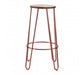 District Elm Wood & Rose Gold Bar Stool - Modern Home Interiors