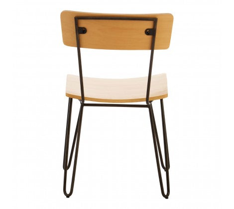 District Rustic Steel Chair - Modern Home Interiors