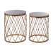 Arcana Set of 2 Marble / Iron Tables - Modern Home Interiors