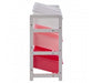 3 Tier White/Pink Kids Storage Unit - Modern Home Interiors