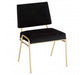 Lexa Black Velvet Chair - Modern Home Interiors