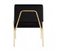 Lexa Black Velvet Chair - Modern Home Interiors