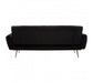 Hayton Black Velvet Sofa Bed - Modern Home Interiors