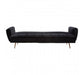 Hayton Black Velvet Sofa Bed - Modern Home Interiors