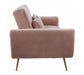 Hatton Pink Velvet Sofa Bed - Modern Home Interiors