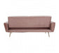 Hatton Pink Velvet Sofa Bed - Modern Home Interiors