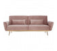 Hatton Pink Velvet Sofa Bed - Modern Home Interiors