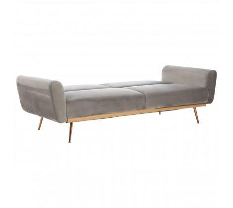 Hatton Grey Velvet Sofa Bed - Modern Home Interiors